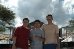 Brian, Felipe, and Felipe's friend Rodrigo