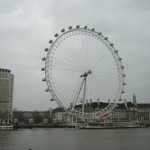 The Eye of London from across the Thames.
