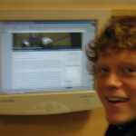 Checking out Benmcmath.com in a internet cafe.