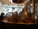sushi bar with floating sushi