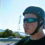 Ben Riding the Bridge
