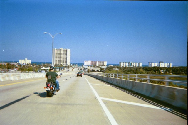 On the way to the beach