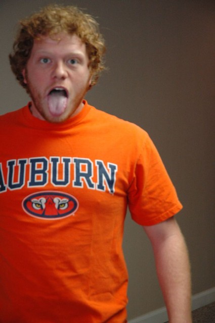 Brandon likes his tounge