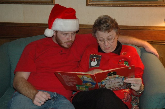 Mama Nell and I doing a "Where's Waldo" type book