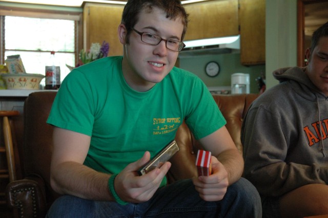 Kyle get a harmonica