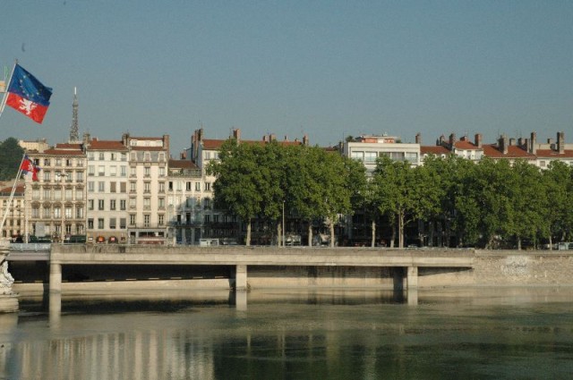 Riverside buildings in Lyon