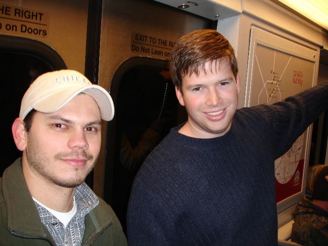 Felipe and Stu on the Marta