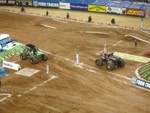 at the line