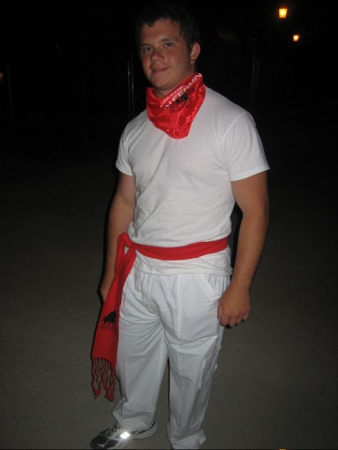 Brad in the outfit