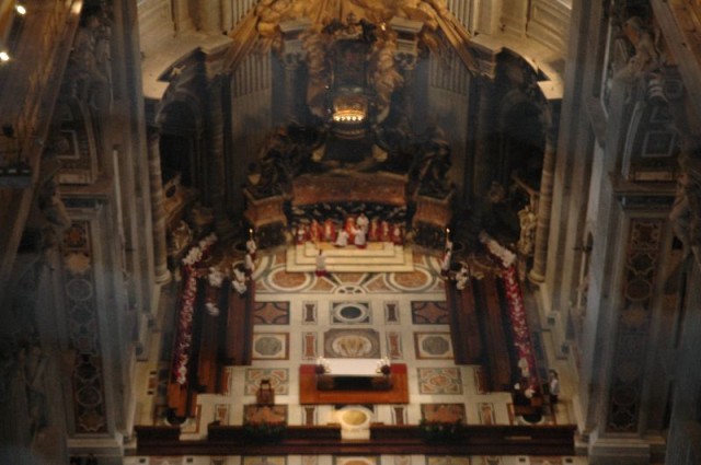Mass from the top of St. Peter's
