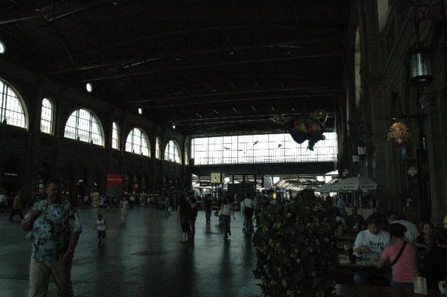 The train station